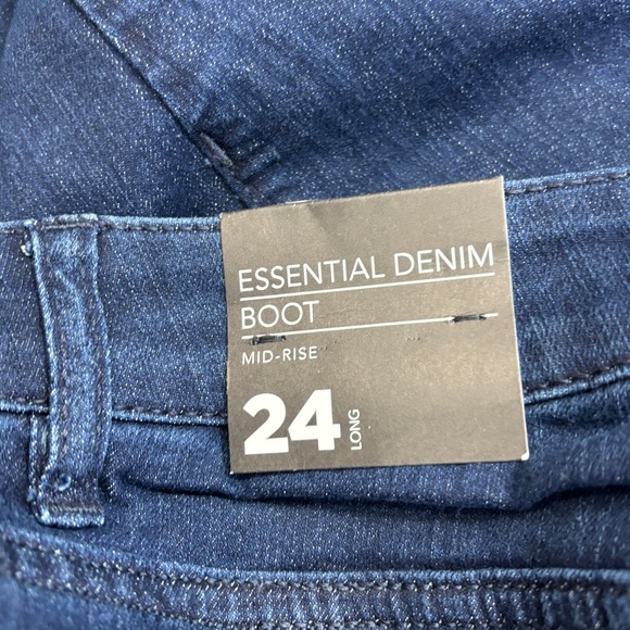 Lane Bryan Mid-Rise Essential Denim Jeans - size 24 LONG NWT - Picture 9 of 10